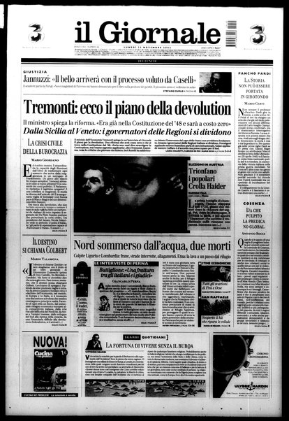 Il giornale del lunedi